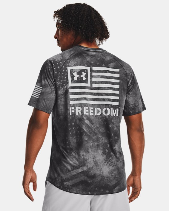 Men's UA Freedom Tech™ Short Sleeve, Gray, pdpMainDesktop image number 1
